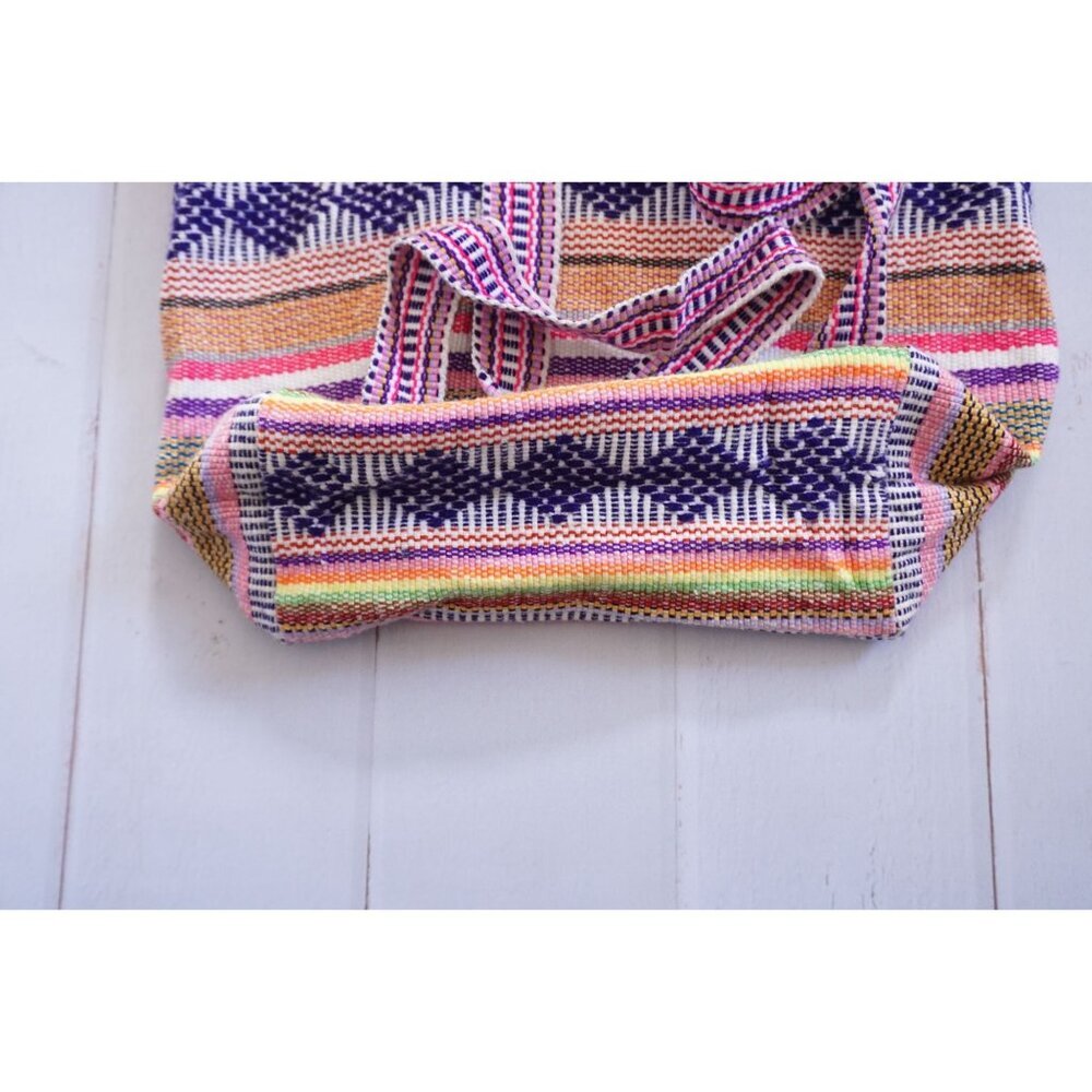 Pinzon Mexican Backpack Boho Woven Baja Bag - Picture 6 of 6